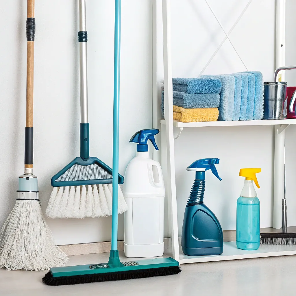 Cleaning supplies and equipment